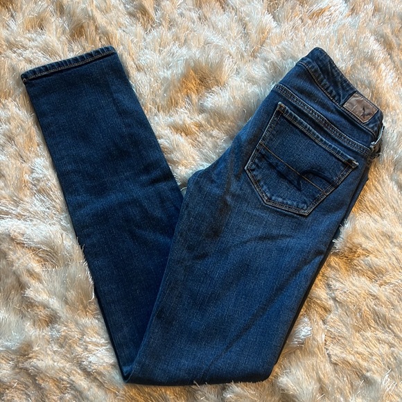 American Eagle Outfitters Denim Skinny Jeans Size 2 - Picture 9 of 9